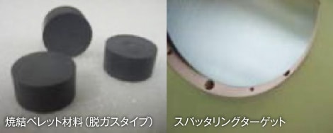焼結ペレット材料(脱ガスタイプ)・スパッタリングターゲット